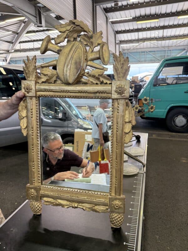 18th Century French Louis XVI Giltwood Mirror