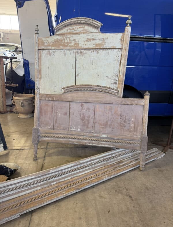 Louis XVI Style Painted Bed, French 19th Century