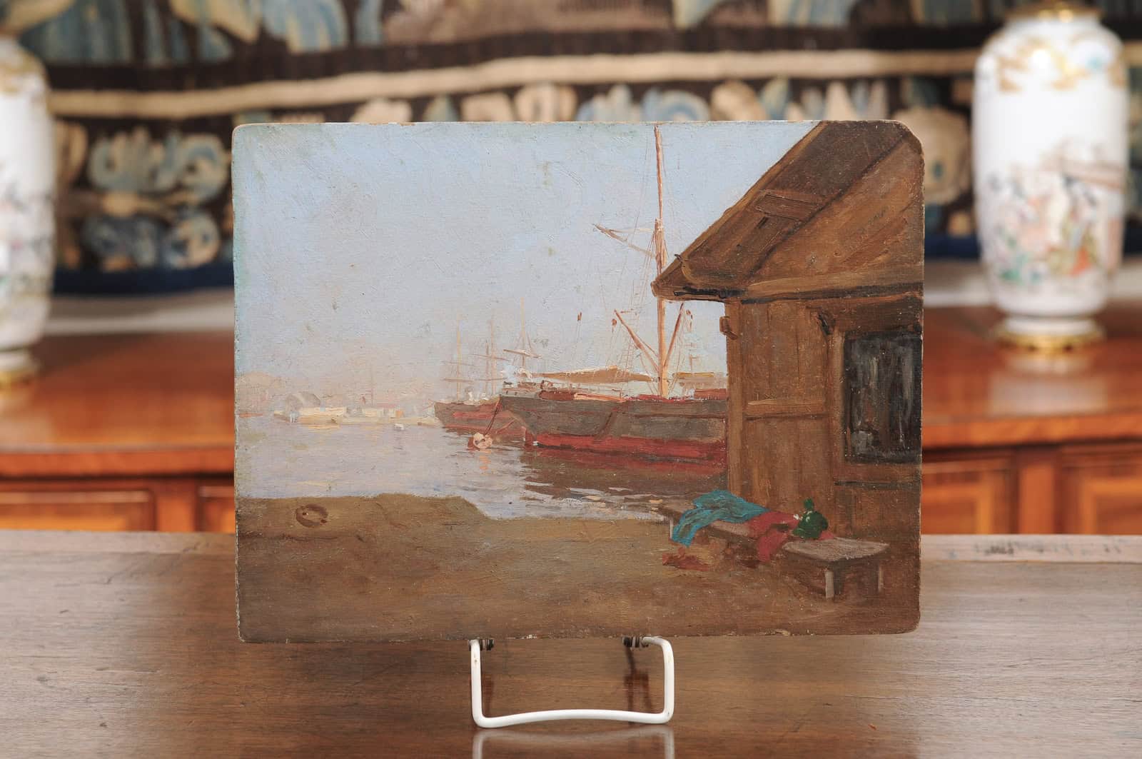 Oil on Board Seascape Painting, France - Image 3