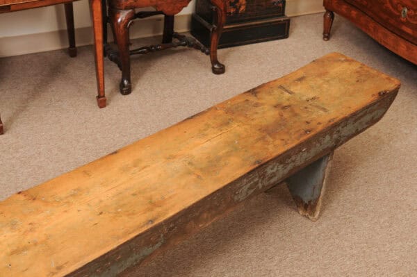 19th Century Primitive American Pine Bench - Image 6