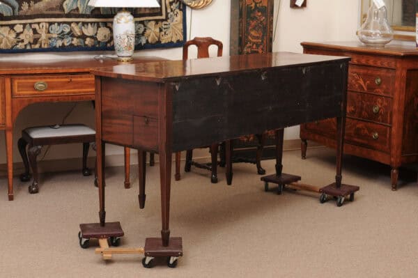 Early 19th Century George IV Mahogany Sideboard with Crossbanding and Reeded Rounded Legs - Image 13