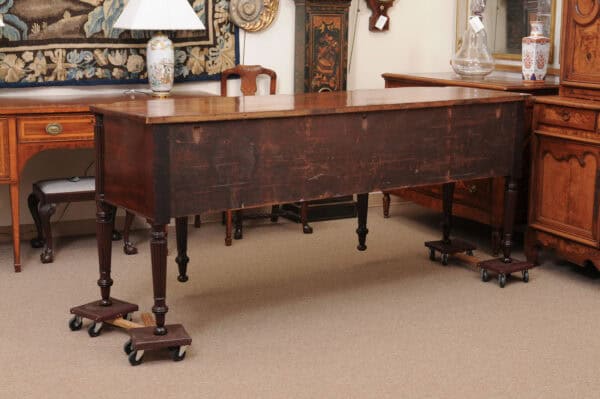 Early 19th Century George IV Mahogany Sideboard with Crossbanding and Reeded Rounded Legs - Image 12