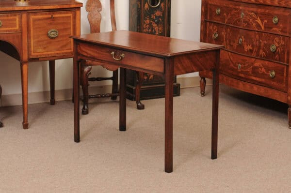George III Mahogany Small Writing Table / Side Table, Late 18th Century - Image 13