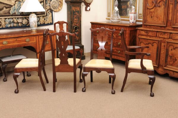 Set of 8 American Late 19th Century Mahogany Chippendale Style Dining Chairs with Ball and Claw Feet - Image 19