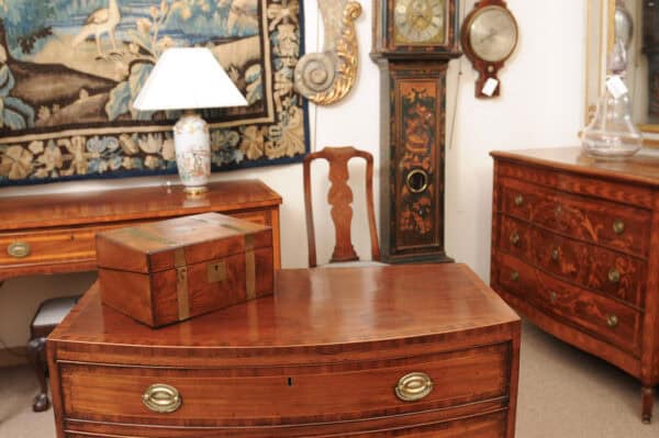19th Century Walnut Lap Desk with Brass Banding - Image 4