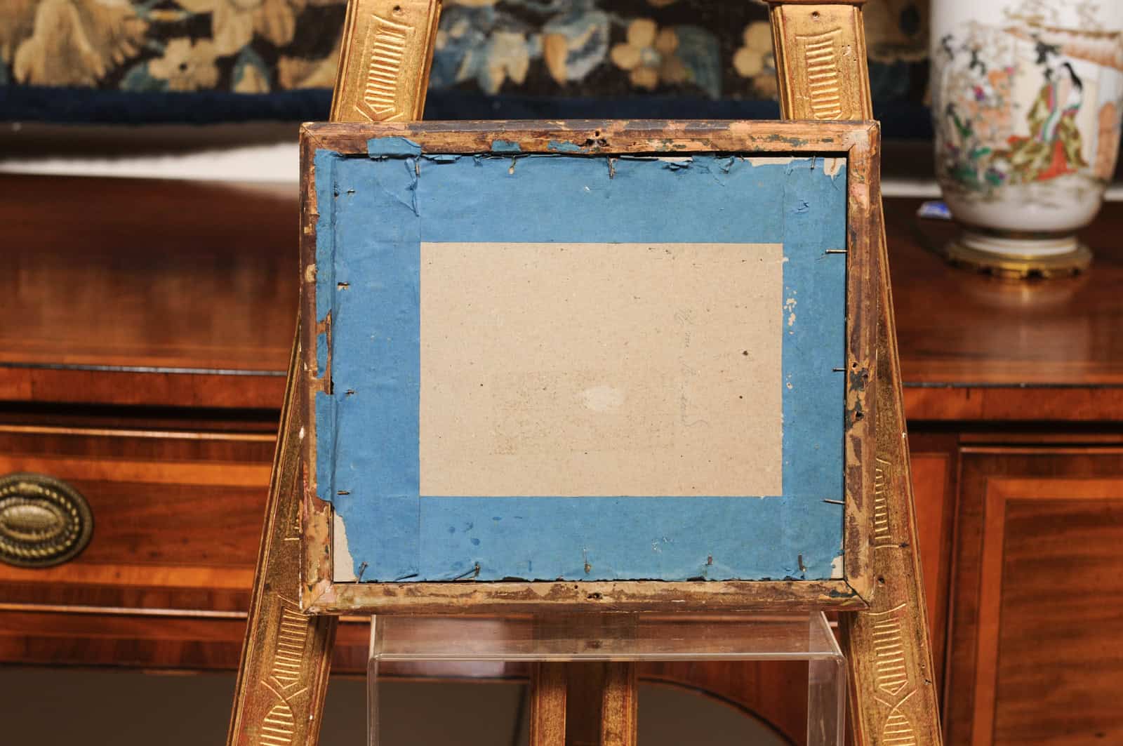 Giltwood Framed 19th Century French "Chamois" Drawing on Paper, by C Humbert 1847 - Image 15