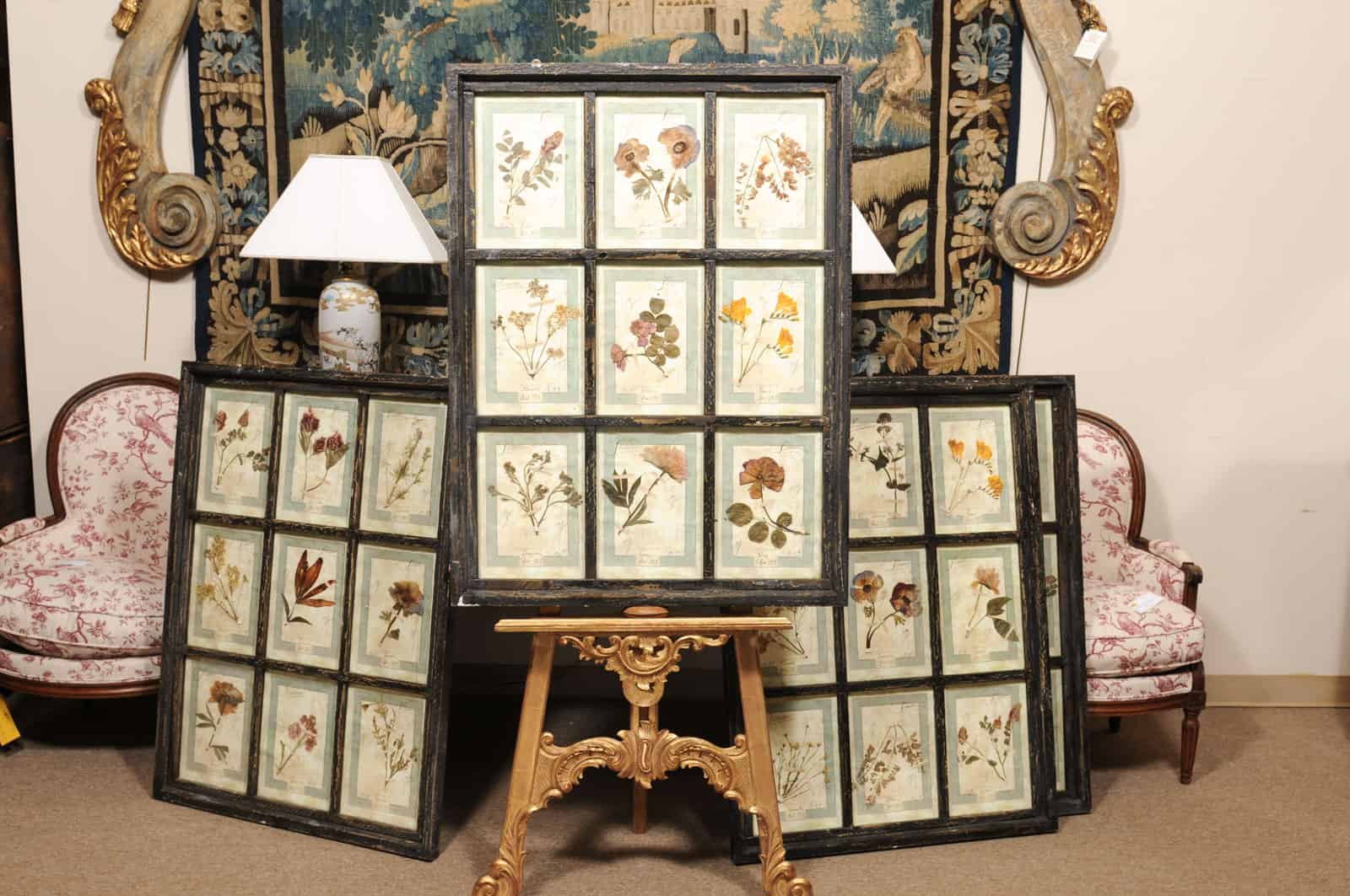 Set of 4 Large Framed French Botanical Collections. PRICED PER PAIR. - Image 28
