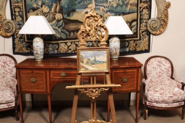 Giltwood Framed Late 19th Century French Pastel Landscape - Image 4
