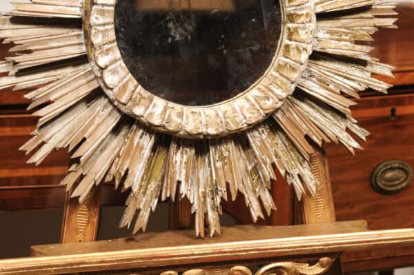 19th Century French Giltwood Starburst Mirror - Image 8