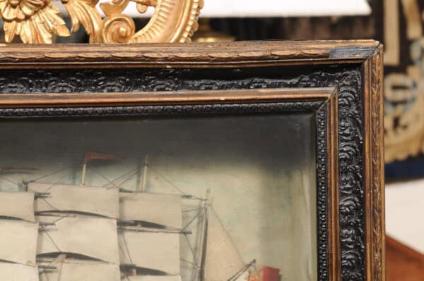 Framed Boat Diorama, 19th Century - Image 8