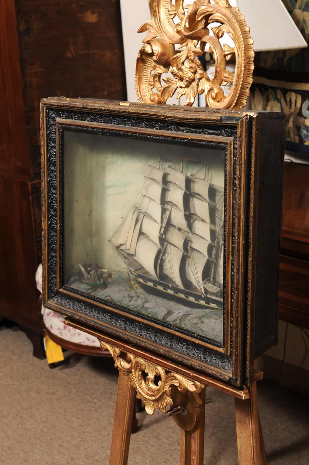 Framed Boat Diorama, 19th Century - Image 12