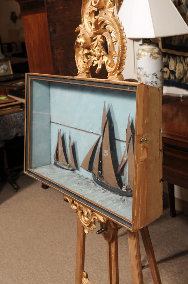 Framed Boat Diorama ca. 1890 - Image 16