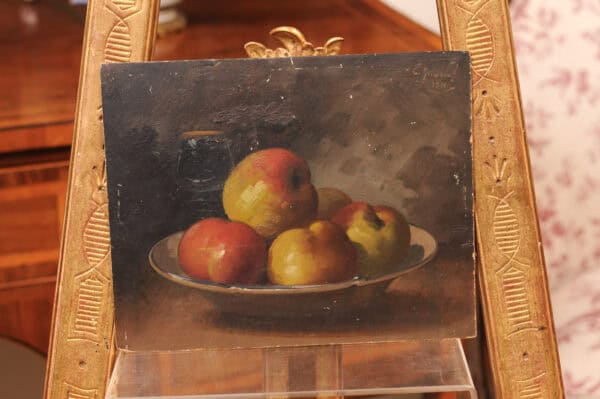 Still Life Painting, Oil on Board, France 19th Century - Image 6