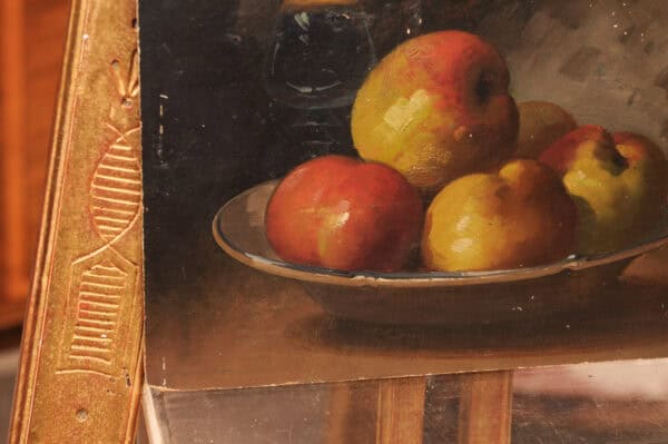Still Life Painting, Oil on Board, France 19th Century - Image 8