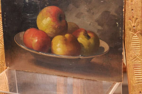 Still Life Painting, Oil on Board, France 19th Century - Image 9
