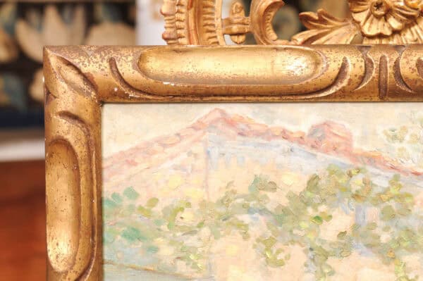 Giltwood Framed Impressionist Painting Oil on Canvas, 19th Century - Image 7