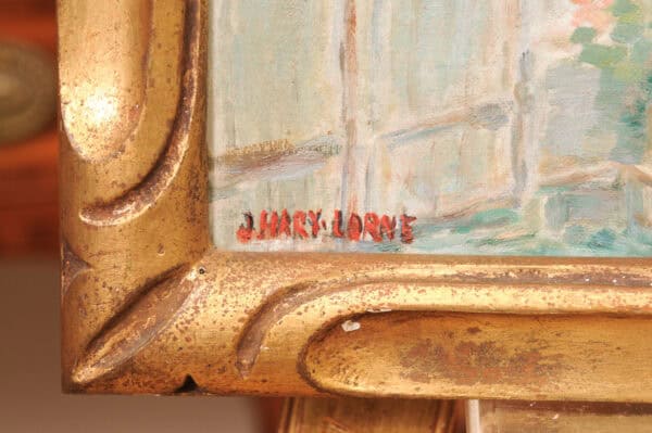 Giltwood Framed Impressionist Painting Oil on Canvas, 19th Century - Image 10