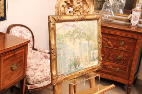 Giltwood Framed Impressionist Painting Oil on Canvas, 19th Century - Image 12