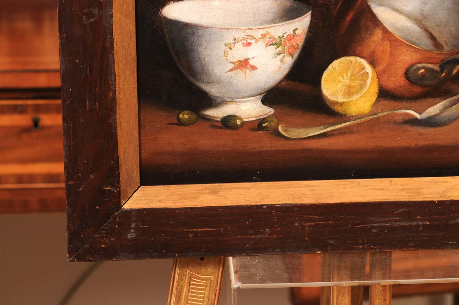 Framed 19th Century French Oil on Canvas Still Life Painting, dated 1894 - Image 7
