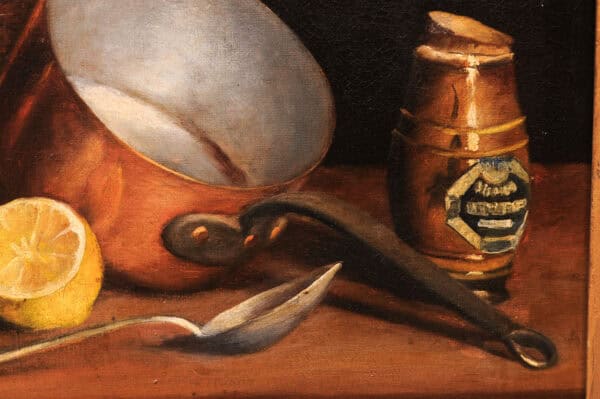 Framed 19th Century French Oil on Canvas Still Life Painting, dated 1894 - Image 10