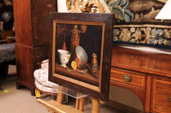 Framed 19th Century French Oil on Canvas Still Life Painting, dated 1894 - Image 13