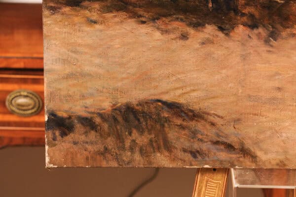 Large Oil on Canvas Painting of Desert Landscape - Image 5