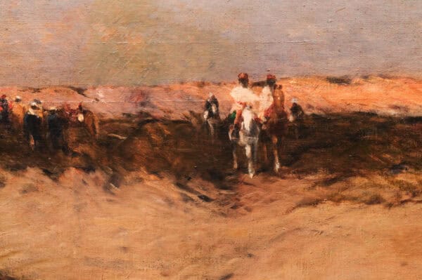 Large Oil on Canvas Painting of Desert Landscape - Image 9