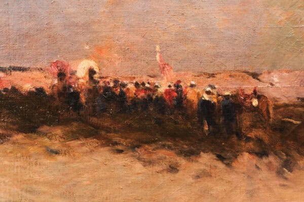 Large Oil on Canvas Painting of Desert Landscape - Image 10