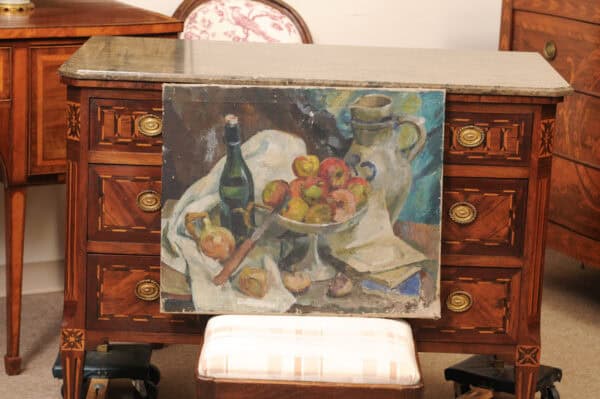Oil on Canvas Still Life Painting, France ca. 1920 - Image 3