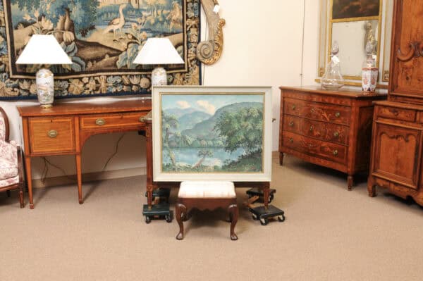 Large Framed Oil on Canvas Painted Landscape , 20th c - Image 4