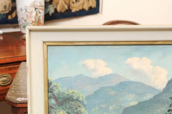 Large Framed Oil on Canvas Painted Landscape , 20th c - Image 6