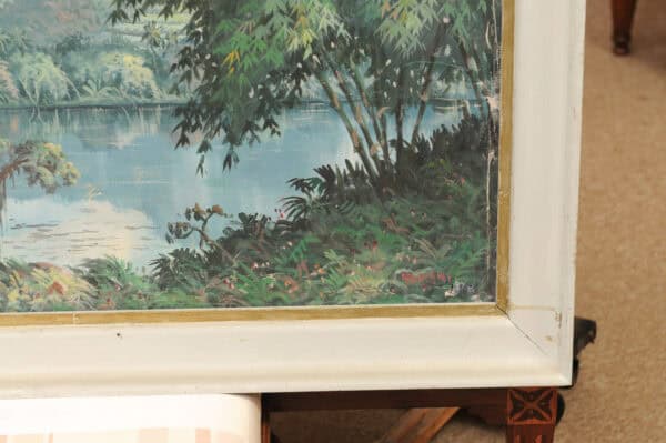 Large Framed Oil on Canvas Painted Landscape , 20th c - Image 8