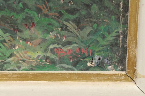 Large Framed Oil on Canvas Painted Landscape , 20th c - Image 10