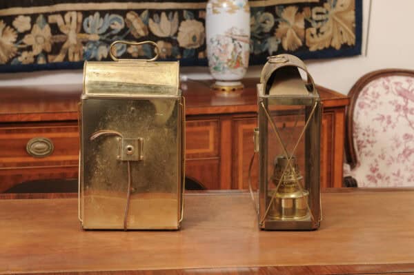 Pair of Brass Train Lanterns - Image 7