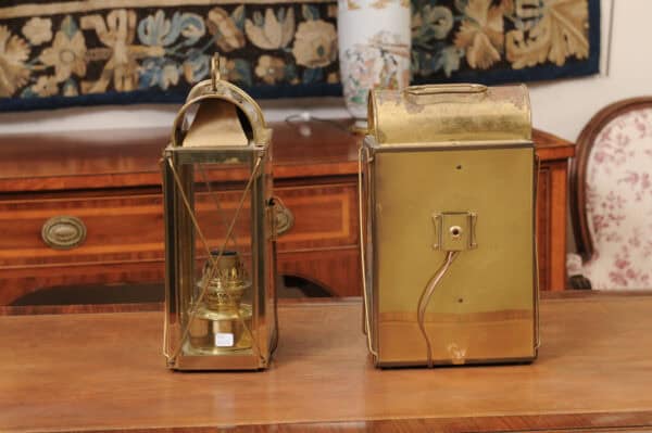 Pair of Brass Train Lanterns - Image 8