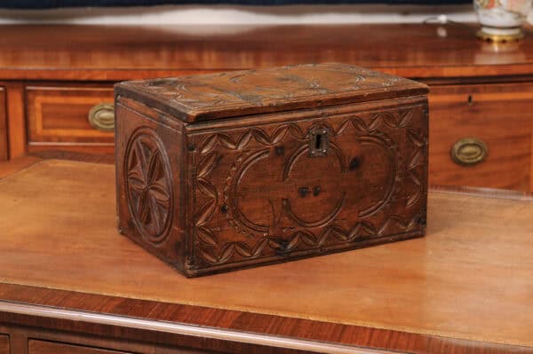 18th Century Walnut Coffer from the Swiss Alps - Image 3