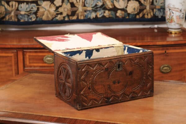 18th Century Walnut Coffer from the Swiss Alps - Image 4