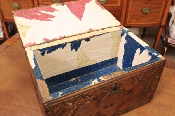18th Century Walnut Coffer from the Swiss Alps - Image 5