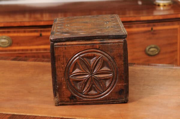 18th Century Walnut Coffer from the Swiss Alps - Image 7