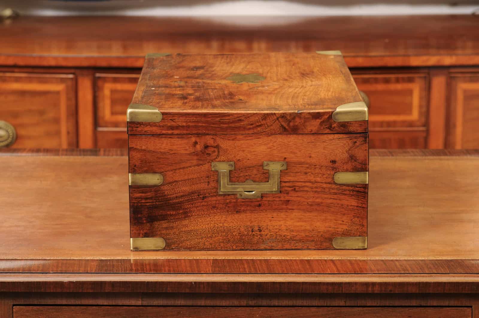 Wooden & Brass Sailor's Chest, English ca 1880 - Image 7