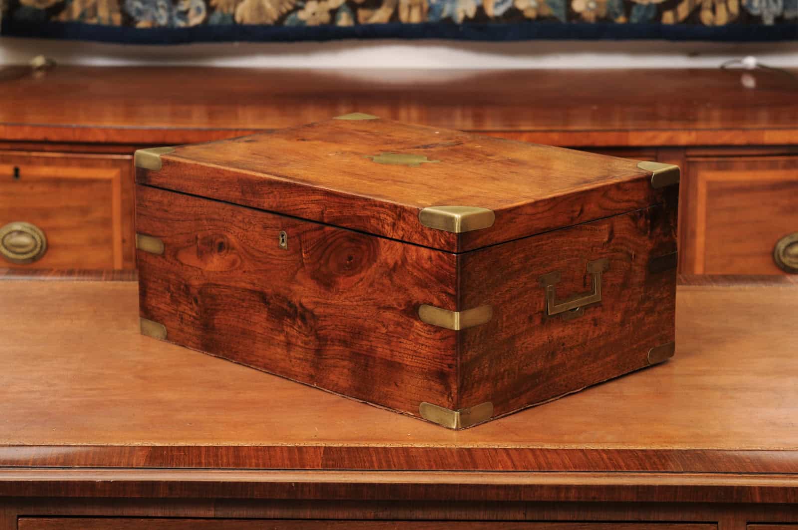 Wooden & Brass Sailor's Chest, English ca 1880 - Image 12