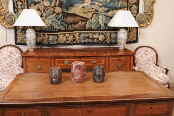 Set of 3 19th Century French Marble Tobacco Jars with Lids - Image 7