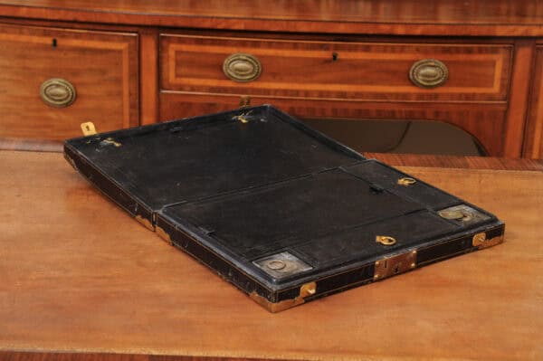 Early 18th Century French Louis XIV Leather & Bronze Dore Lap Desk ca. 1700 - Image 4