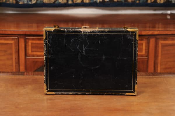 Early 18th Century French Louis XIV Leather & Bronze Dore Lap Desk ca. 1700 - Image 15