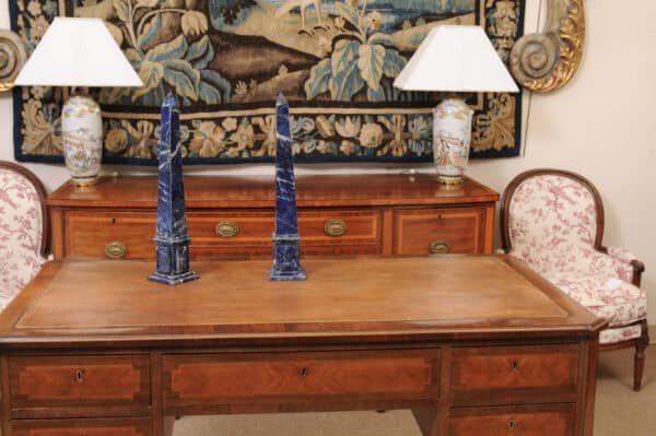 Pair of Blue Marble Obelisks , 20th Century - Image 6