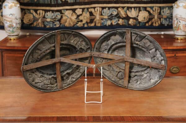 19th Century French Brass Repousse Notary Street Sign - Image 11