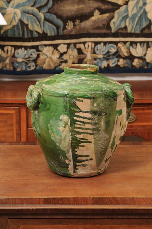 French Louis XVI Green Glazed Terracotta Samovar ca. 1800 - Image 8