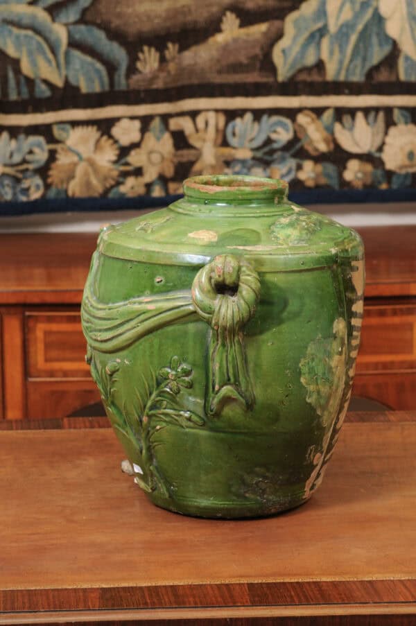 French Louis XVI Green Glazed Terracotta Samovar ca. 1800 - Image 9