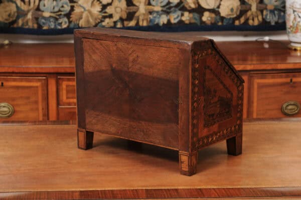 Apprentice Sized Straw Work Bureau / Slant Front Desk France ca. 1880 - Image 11
