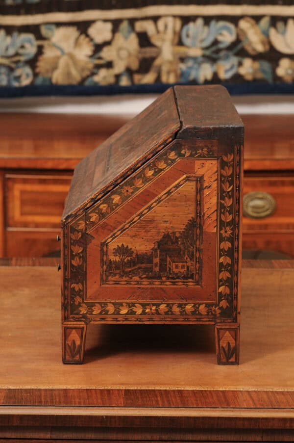 Apprentice Sized Straw Work Bureau / Slant Front Desk France ca. 1880 - Image 14